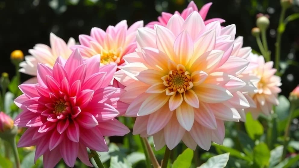 Dahlia Café au Lait växer bäst i soligt väder